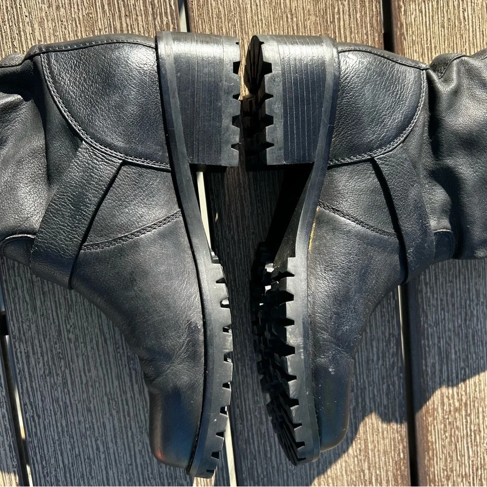 Cole Haan Hemlock W00198 Black Leather Buckle Boot Size 7.5 - Picture 10 of 15